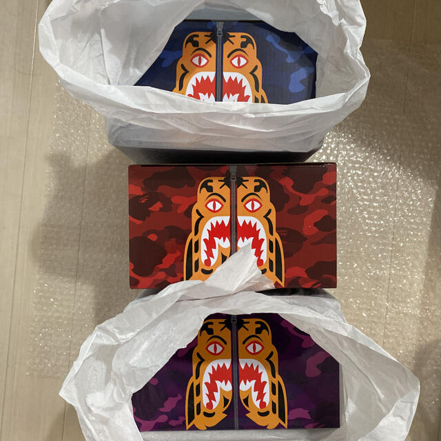 BE@RBRICK(ベアブリック)のBE@RBRICK BAPE(R) CAMO TIGER 100％ & 400％ ハンドメイドのおもちゃ(フィギュア)の商品写真