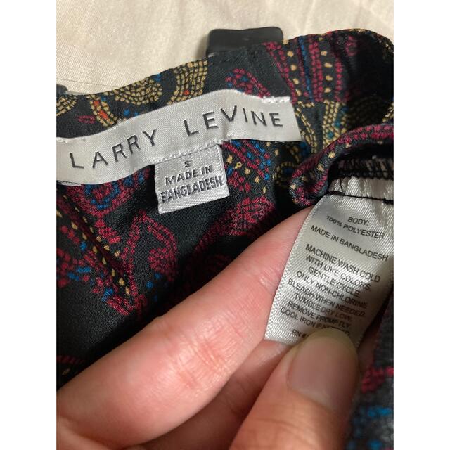 larry levine ラリーレビン　スタンドカラー　バンドカラーシャツ　 レディースのトップス(シャツ/ブラウス(長袖/七分))の商品写真