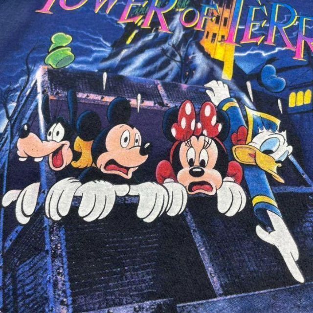 ディズニー 90s ビンテージTシャツ タワーオブテラー ネイビー USA製