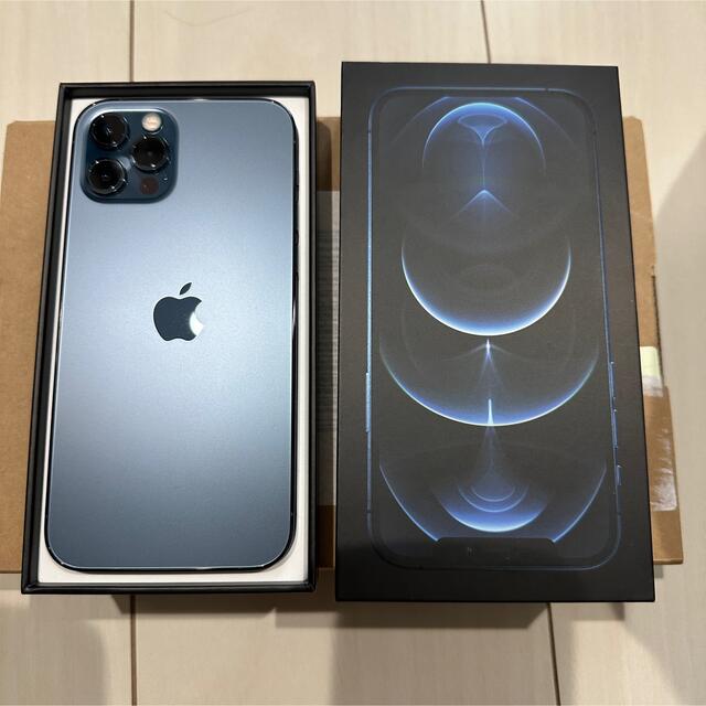 ★iPhone 12 pro パシフィックブルー 256GB／SIMロック解除済