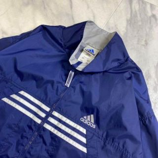 アディダス(adidas)のアディダス 90s ナイロンジャケット マルチカラー トラックジャケット 紺(ナイロンジャケット)