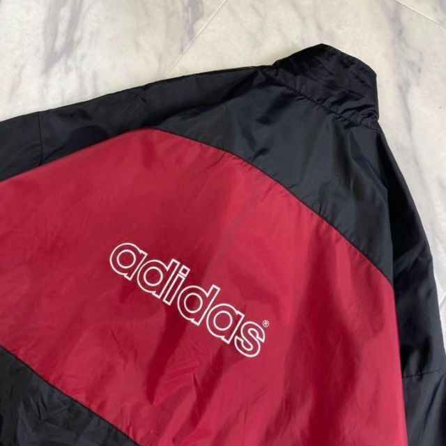 【超美品】adidas アディダス トラックジャケット ナイロンジャケット 黒赤