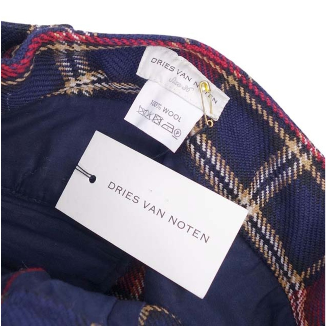 DRIES VAN NOTEN(ドリスヴァンノッテン)のドリスヴァンノッテン パンツ 20AW ウール ツイード ジップ レディース36 レディースのパンツ(その他)の商品写真