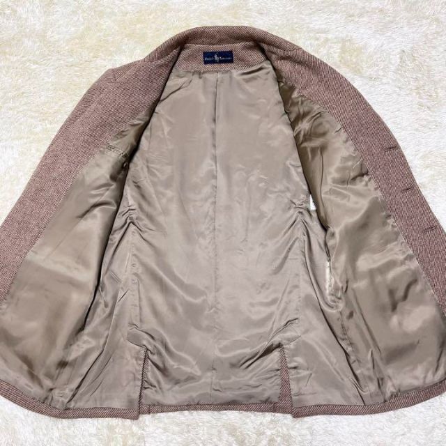 Ralph Lauren(ラルフローレン)のラルフローレン サイズL テーラージャケット JKT　ツイード ブラウン メンズのジャケット/アウター(テーラードジャケット)の商品写真