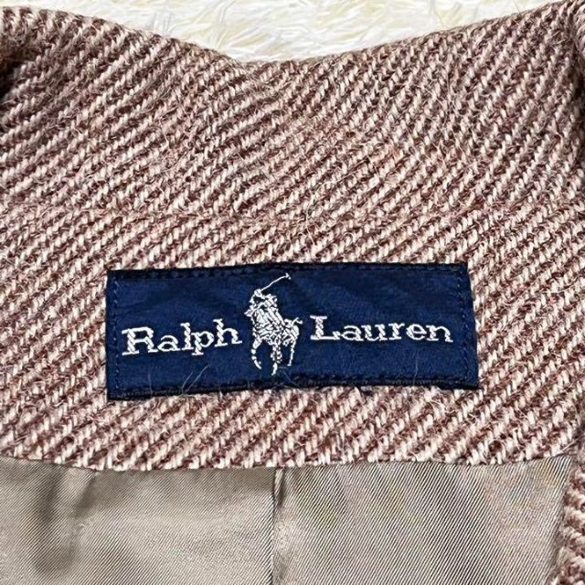 Ralph Lauren(ラルフローレン)のラルフローレン サイズL テーラージャケット JKT　ツイード ブラウン メンズのジャケット/アウター(テーラードジャケット)の商品写真