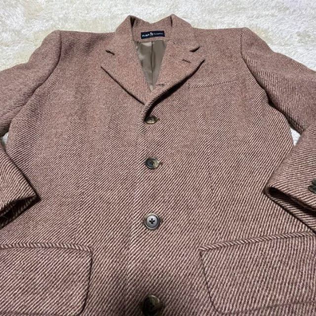 Ralph Lauren(ラルフローレン)のラルフローレン サイズL テーラージャケット JKT　ツイード ブラウン メンズのジャケット/アウター(テーラードジャケット)の商品写真