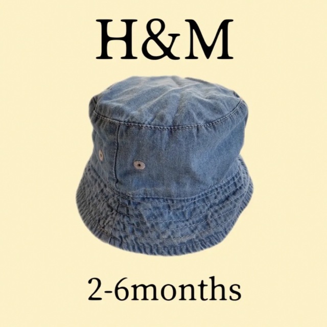 H&H(エイチアンドエイチ)の【H&M】ベビーデニム風ハット3-6mths キッズ/ベビー/マタニティのこども用ファッション小物(帽子)の商品写真