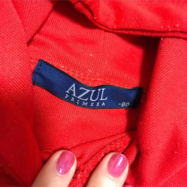 AZZURE(アズール)のアズール パーカー キッズ キッズ/ベビー/マタニティのベビー服(~85cm)(トレーナー)の商品写真