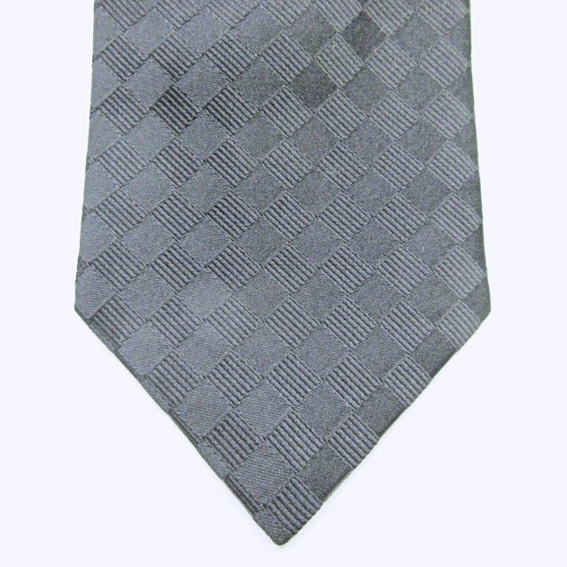 DAKS(ダックス)のダックス ネクタイ レギュラータイ 市松模様 チェック柄 ビジネス シルク 黒 メンズのファッション小物(ネクタイ)の商品写真