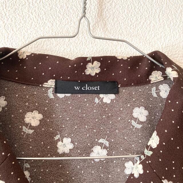 w closet(ダブルクローゼット)のダブルクローゼット パフスリーブシャツ 半袖トップス Ｗcloset レディースのトップス(シャツ/ブラウス(半袖/袖なし))の商品写真