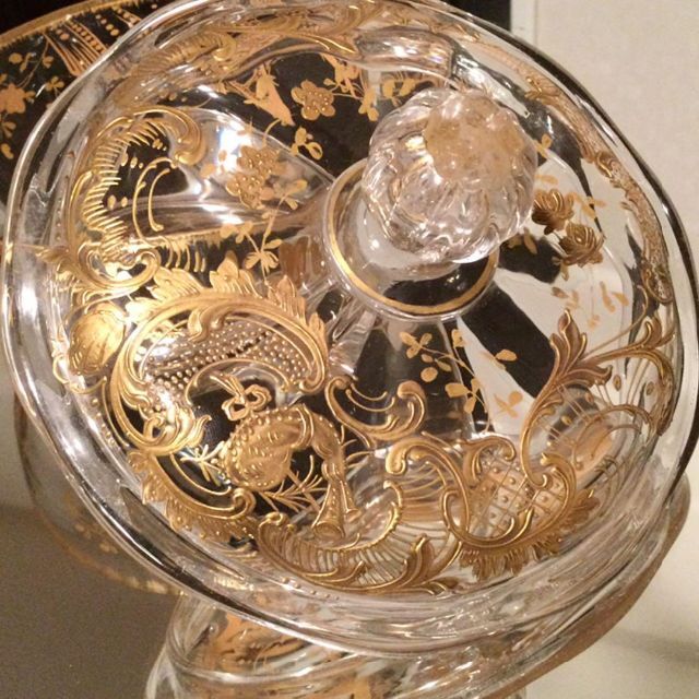 金彩オールドバカラ ルイ15世様式のボンボニエールコフレ
