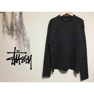 ステューシー(STUSSY)のSTUSSY(ステューシー) 紺タグ　クルーネック ニット セーター(ニット/セーター)