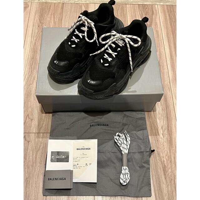 Balenciaga TripleS Clear Sole Black 41安く治せると思います