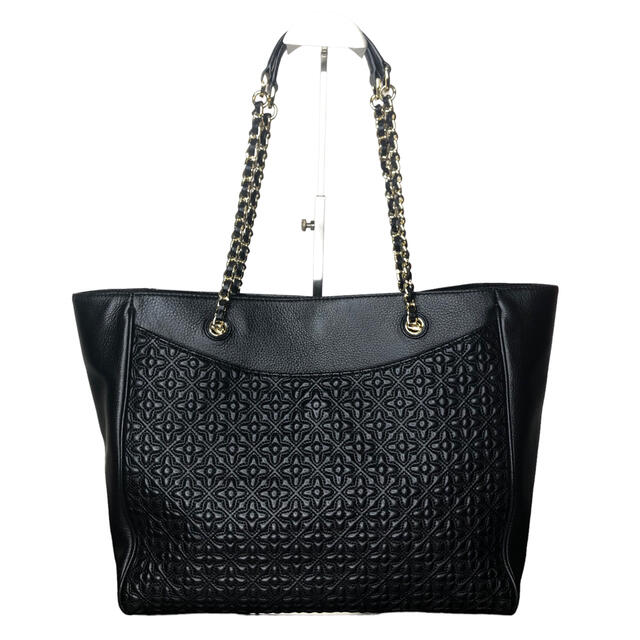 □大容量A4□TORY BURCH トリーバーチ 肩掛けチェーントートバッグ 黒