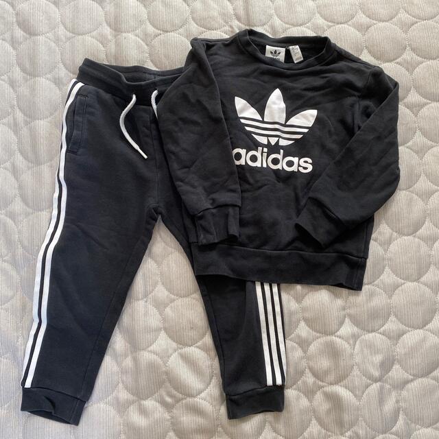 adidas(アディダス)のadidas キッズスウェットセットアップ　サイズ100 キッズ/ベビー/マタニティのキッズ服男の子用(90cm~)(Tシャツ/カットソー)の商品写真