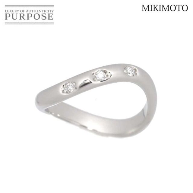 ミキモト MIKIMOTO 12号 リング ダイヤ 0.05ct Pt950 プラチナ 指輪 90143621