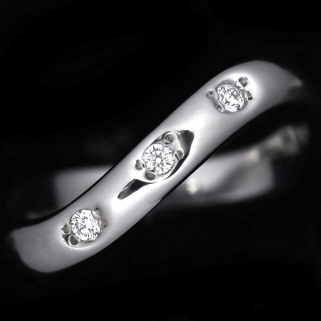 MIKIMOTO(ミキモト)のミキモト MIKIMOTO 12号 リング ダイヤ 0.05ct Pt950 プラチナ 指輪 90143621 レディースのアクセサリー(リング(指輪))の商品写真