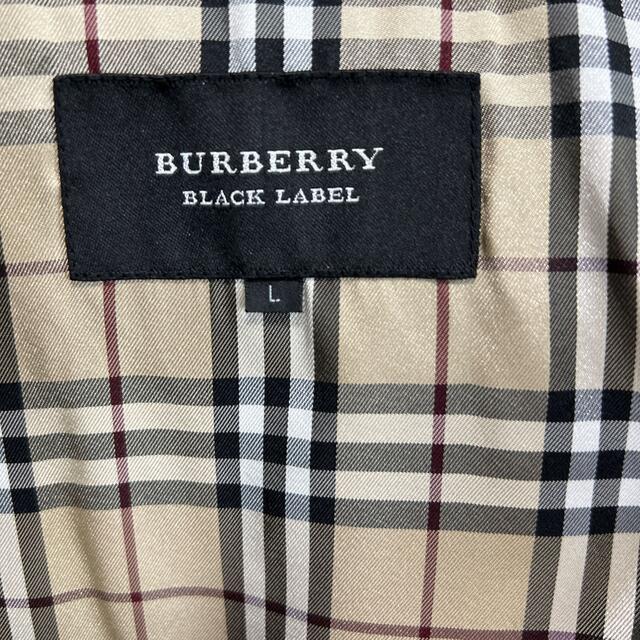 BURBERRY BLACK LABEL(バーバリーブラックレーベル)のバーバリー　ブラックレーベル　ダウンコート黒L メンズのジャケット/アウター(ダウンジャケット)の商品写真