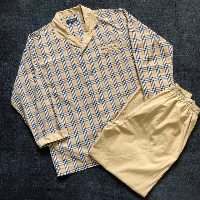 Burberry london パジャマシャツ パンツ ノバチェック 90s 昔 | フリマアプリ ラクマ