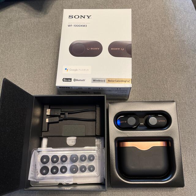 ソニー SONY WF-1000XM3 美品 付属品未使用 - ヘッドフォン