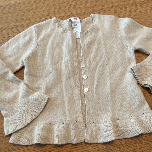 Bonpoint(ボンポワン)のボンポワン　6 ガールズ　カーディガン  ウール　アンゴラ キッズ/ベビー/マタニティのキッズ服女の子用(90cm~)(カーディガン)の商品写真