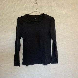 ユニクロ(UNIQLO)のユニクロ✩.*˚コットンフライスクルーネックT(長袖)(Tシャツ(長袖/七分))