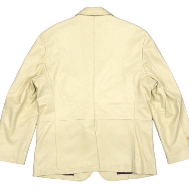 美品 テーラードジャケット レザー スーツ XXXL 本革 メンズ TY1990