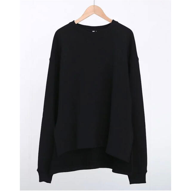 lownn Split Crew Neck Black