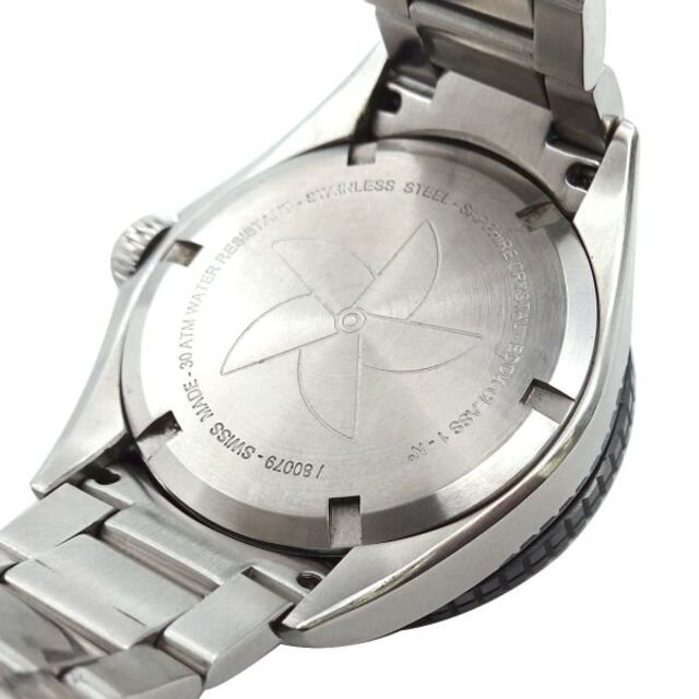エドックス EDOX クラスワン 80079 メンズ 腕時計 ブラック 文字盤