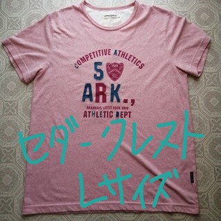 セダークレスト(CEDAR CREST)のセダークレスト Tシャツ 薄いピンク Lサイズ(Tシャツ/カットソー(半袖/袖なし))