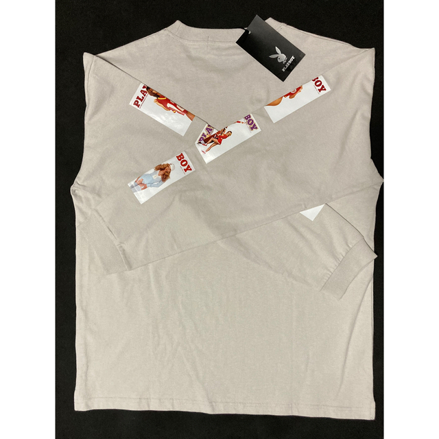 PLAYBOY(プレイボーイ)の半額以下◆即決◆新品◆PLAYBOY ロンT プレイボーイ ロングTシャツ L メンズのトップス(Tシャツ/カットソー(七分/長袖))の商品写真