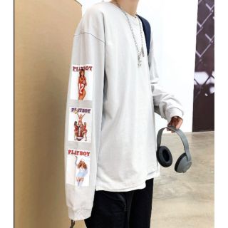 プレイボーイ(PLAYBOY)の半額以下◆即決◆新品◆PLAYBOY ロンT プレイボーイ ロングTシャツ L(Tシャツ/カットソー(七分/長袖))