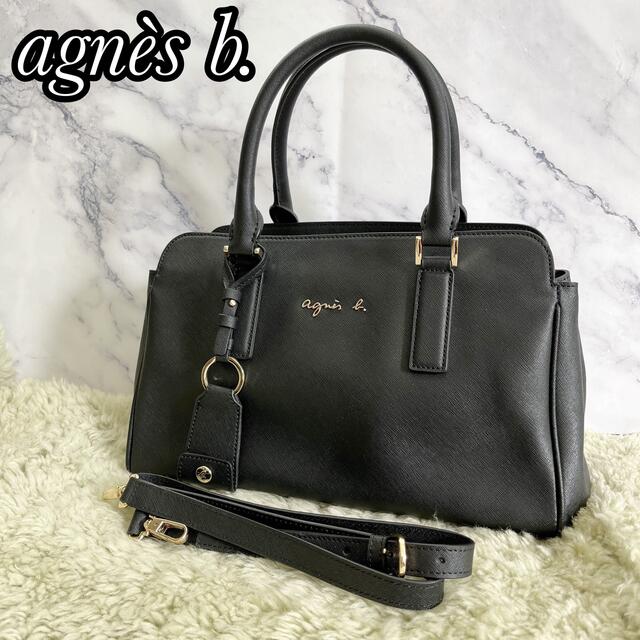 極美品✨agnes b. アニエスベー　オールレザー　2wayショルダーバッグ