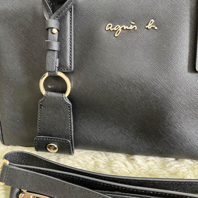 極美品✨agnes b. アニエスベー　オールレザー　2wayショルダーバッグ