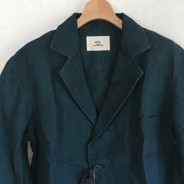 outil EX BLACK INDIGO LINEN WORK JACKET | www.innoveering.net