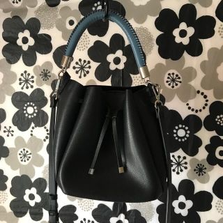 ザラ(ZARA)の🇺🇦⚽️⚾️ ZARA 2wayバッグショルダー付きカラー🖤(ハンドバッグ)