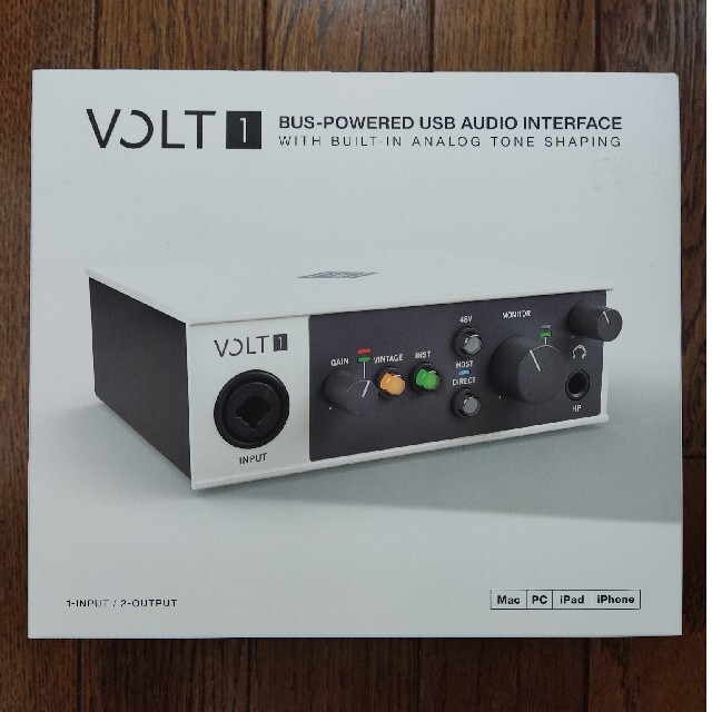 オーディオインターフェイスUniversal Audio VOLT1