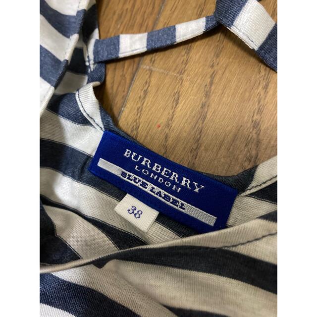 BURBERRY BLUE LABEL(バーバリーブルーレーベル)のバーバリー　ブルーレーベル　ボーダー　タンクトップ　サイズ38 レディースのトップス(タンクトップ)の商品写真