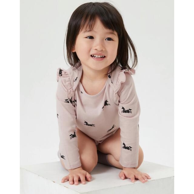 babyGAP(ベビーギャップ)の新品ラッフルボディシャツ　2枚　90cm キッズ/ベビー/マタニティのキッズ服女の子用(90cm~)(Tシャツ/カットソー)の商品写真