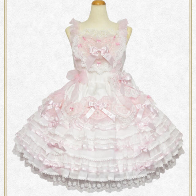 ひざ丈ワンピースBABY いちごのCharlotte jsk ヘッドドレスセット　ロリィタ