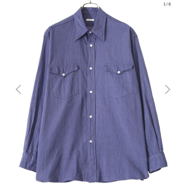 シャツcomoli コモリ　21aw ヨリ杢ワークシャツ　サイズ1
