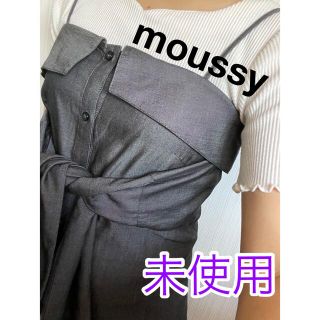 マウジー(moussy)のmoussy シャツ風 ベアトップ(キャミソール)