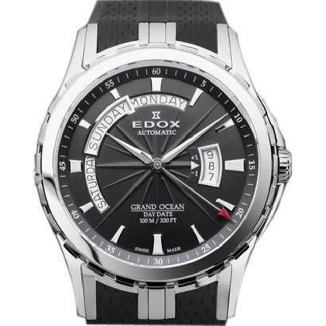 【EDOX】エドックス グランドオーシャンデイデイト 自動巻き メンズ腕時計