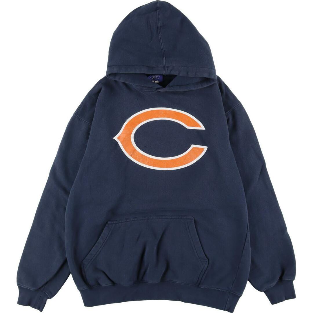 リーボック Reebok NFL CHICAGO BEARS シカゴベアーズ スウェットプルオーバーパーカー メンズL /eaa266967