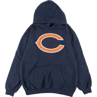 リーボック(Reebok)の古着 リーボック Reebok NFL CHICAGO BEARS シカゴベアーズ スウェットプルオーバーパーカー メンズL /eaa266967(スウェット)