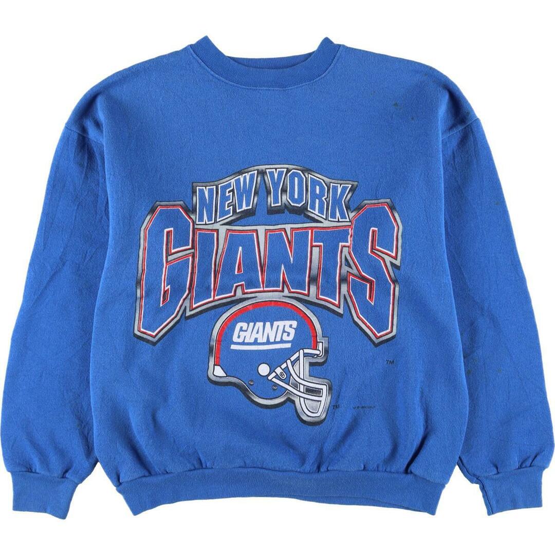 90年代 LOGO7 NFL NEWYORK GIANTS ニューヨーク ジャイアンツ プリントスウェットシャツ トレーナー USA製 メンズL ヴィンテージ /eaa125855