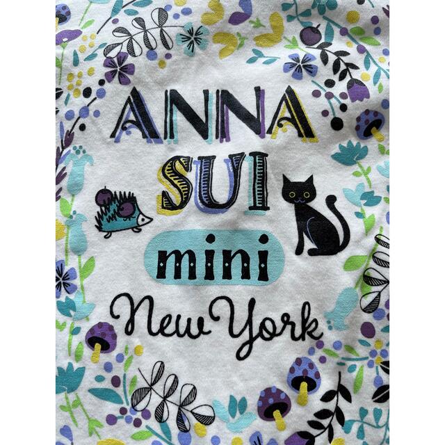 ANNA SUI mini(アナスイミニ)のアナスイミニ ANNA SUI MINI ネコTシャツ　140   ホワイト　白 キッズ/ベビー/マタニティのキッズ服女の子用(90cm~)(Tシャツ/カットソー)の商品写真