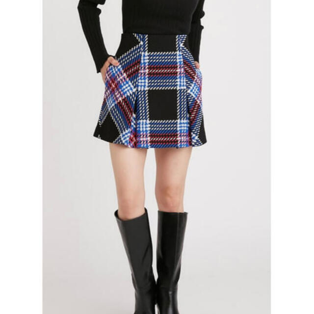 SNIDEL(スナイデル)の新品　スナイデル　ロービングチェックミニスカート レディースのスカート(ミニスカート)の商品写真