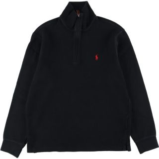 ラルフローレン(Ralph Lauren)の古着 ラルフローレン Ralph Lauren POLO by Ralph Lauren ハーフジップスウェットシャツ トレーナー メンズS /eaa269942(スウェット)