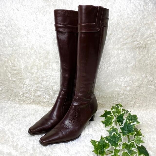 ✨極美品 REGAL リーガル ロングブーツ サイドジップ チャンキー ✨極美品 REGAL リーガル ロングブーツ サイドジップ チャンキー